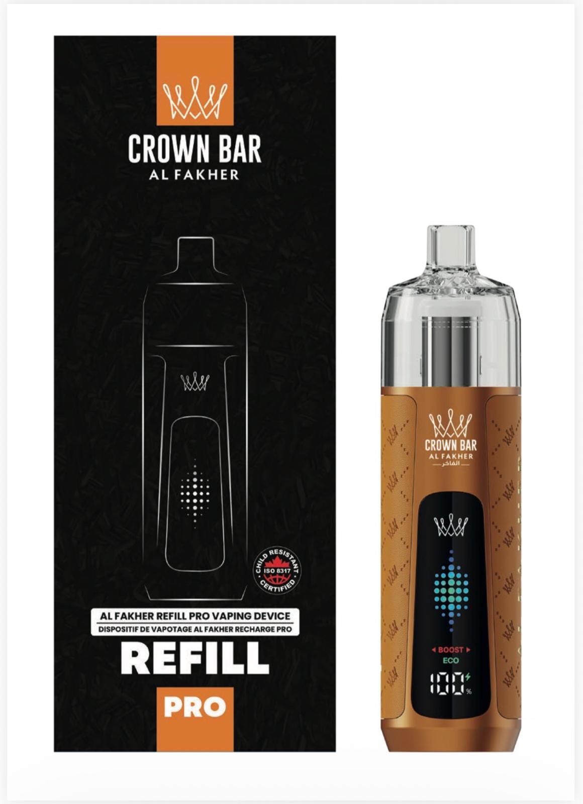 Al Fakher Refill Pro Device Kit Sunset Orange with mesh coil and illuminated display