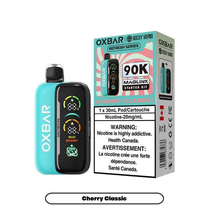 Rocky Vapor Oxbar Maglink 90K Starter Kit Cherry Classic prefilled