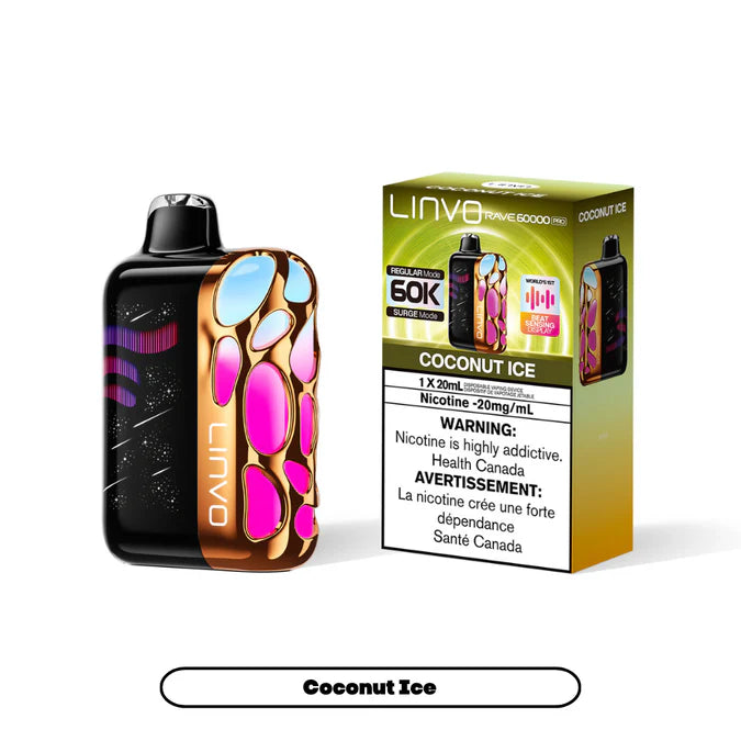 Coconut Ice Linvo Rave 60K Pro disposable vape