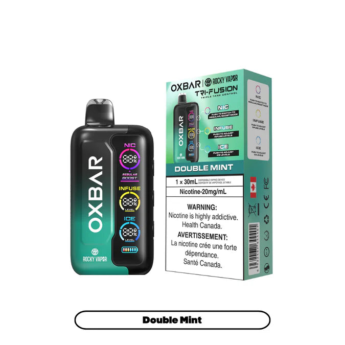 Double Mint Oxbar Tri Fusion 30K disposable vape