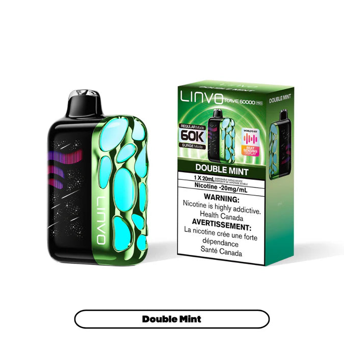 Double Mint Linvo Rave 60K Pro 60000 puffs disposable vape