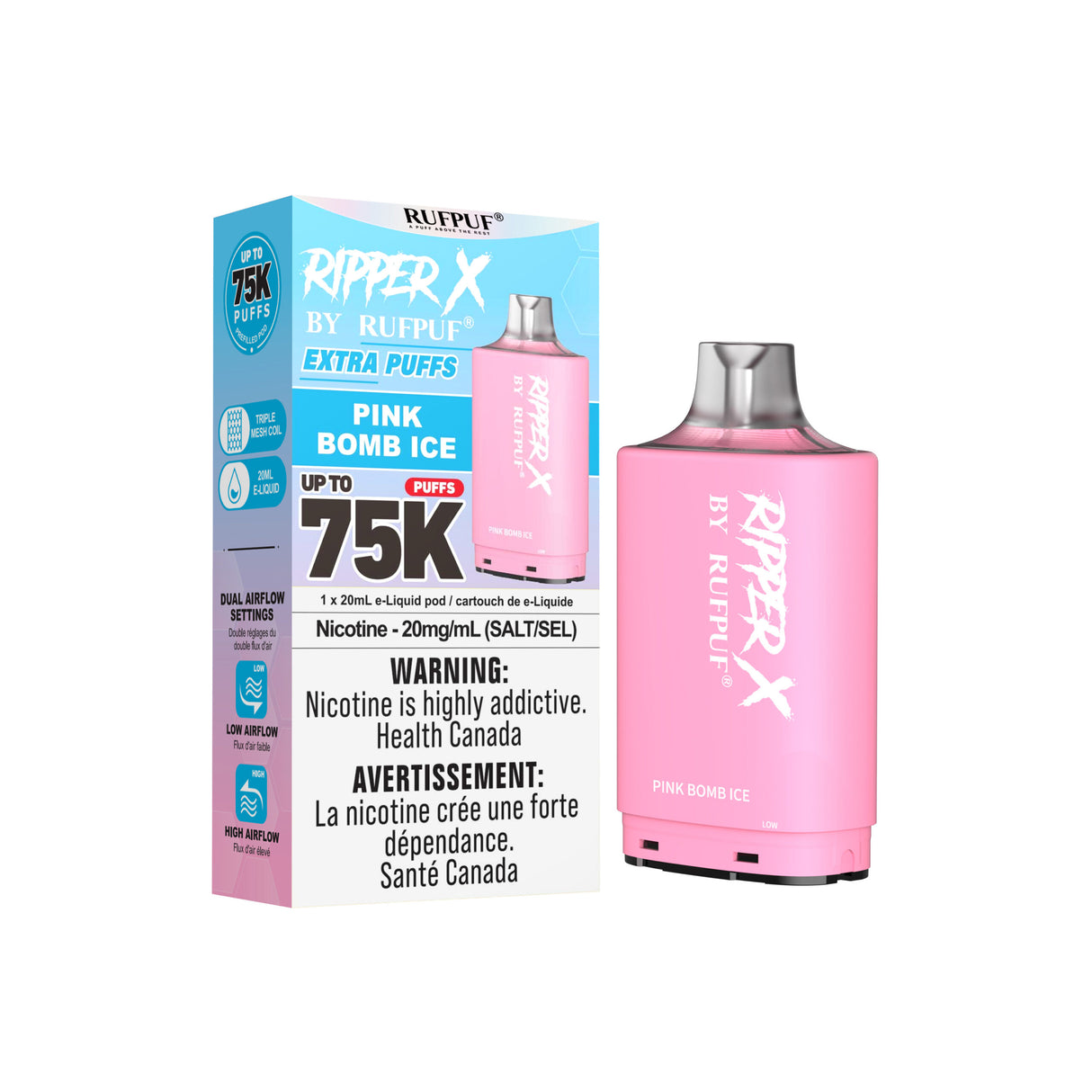 Pink Bomb Ice - Ripper X 75k Turbo Pod