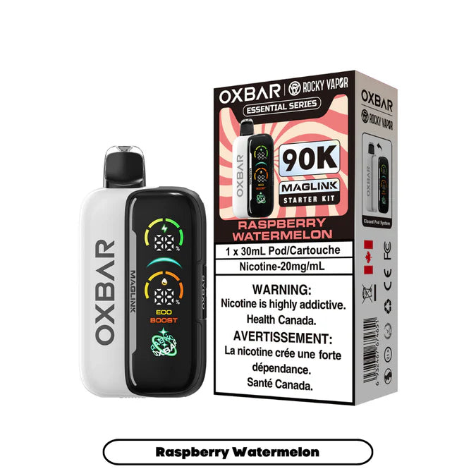 Rocky Vapor Oxbar Maglink 90K Starter Kit Raspberry Watermelon prefilled pod device