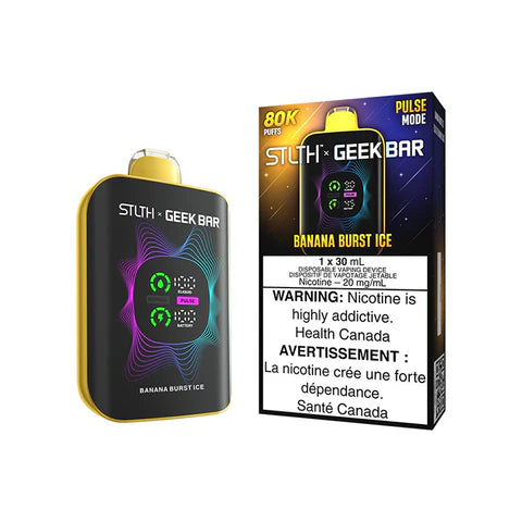 Banana Burst Ice STLTH X GEEK BAR 80K disposable vape