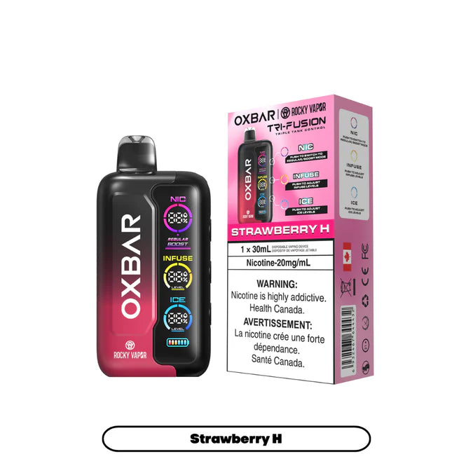 Strawberry H Oxbar Tri Fusion 30K disposable vape