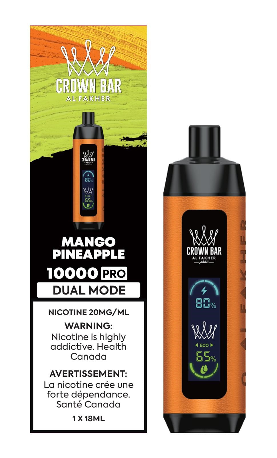 Mango Pineapple PRO - AL FAKHER Crown Bar Disposable Vape 10000