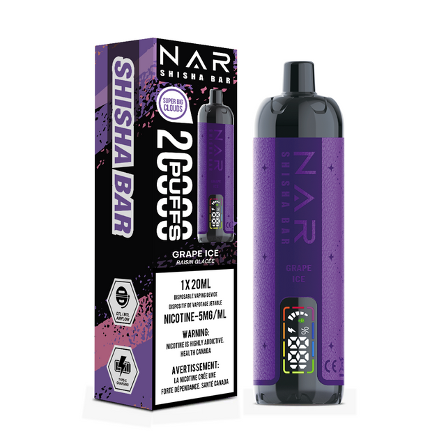 NAR Shisha Bar Vape Disposable - Grape Ice