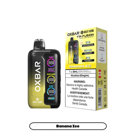 Banana Ice Oxbar Tri Fusion 30K disposable vape