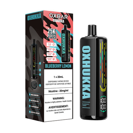 Blueberry Lemon OXBAR OXHUKKA 25000 Puffs Disposable Vape 20ml