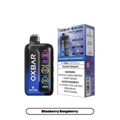 Blueberry Raspberry Rocky Vapor Oxbar Tri Fusion 30K disposable vape 30000 puffs