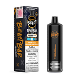 Ravin' Razz Orange Pineapple - Flavour Beast Beast Bar Disposable Vape, 15,000 puffs, 3mg/ml nicotine strength, 20ml e-liquid capacity.