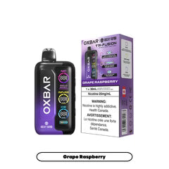Grape Raspberry Rocky Vapor Oxbar Tri Fusion 30K disposable vape 30000 puffs