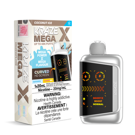 Kraze Mega X 48K Puff Disposable Vape Coconut Ice