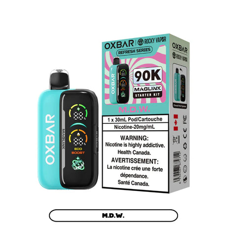 Rocky Vapor Oxbar Maglink 90K Starter Kit M.D.W prefilled pod device