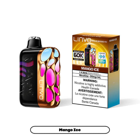 Mango Ice Linvo Rave 60K Pro 60000 puffs disposable vape