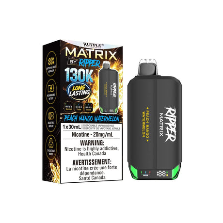 Peach Mango Watermelon Ripper Matrix 130K Disposable Vape
