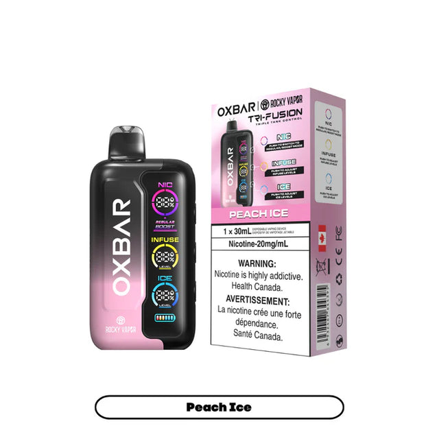 Peach Ice Oxbar Tri Fusion 30K disposable vape