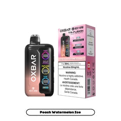 Peach Watermelon Ice Rocky Vapor Oxbar Tri Fusion 30K disposable vape 30000 puffs