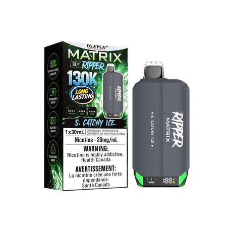 S. Catchy Ice Ripper Matrix 130K Disposable Vape