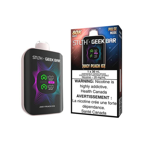 Juicy Peach Ice STLTH X GEEK BAR 80K Disposable Vape