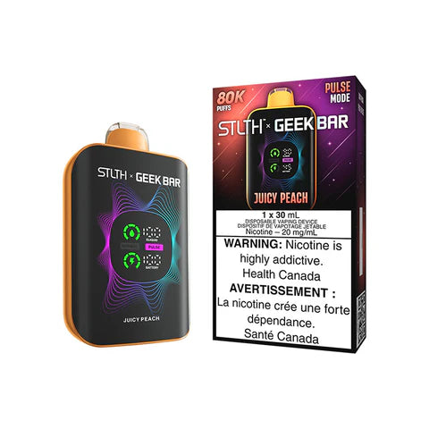Juicy Peach STLTH X GEEK BAR 80K disposable vape
