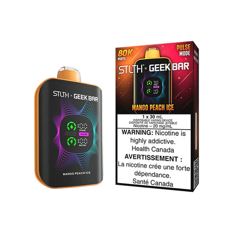 Mango Peach Ice STLTH X GEEK BAR 80K disposable vape