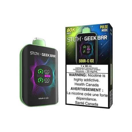 SOUR-C ICE STLTH X GEEK BAR 80K disposable vape 80,000 puffs 