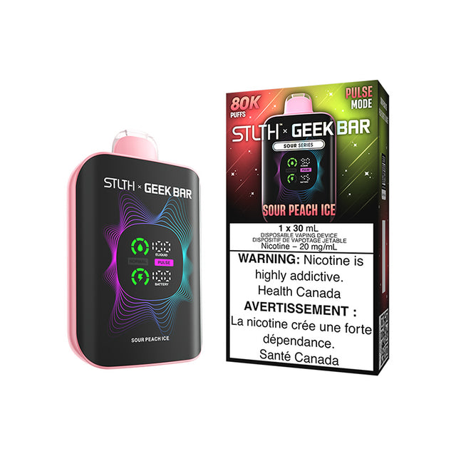Sour Peach Ice STLTH X GEEKBAR 80000 Puffs Disposable Vape