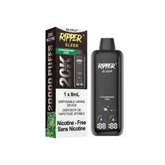 Strawberry Kiwi Ripper SLEEK Zero Nicotine Disposable Vape 20000 puffs