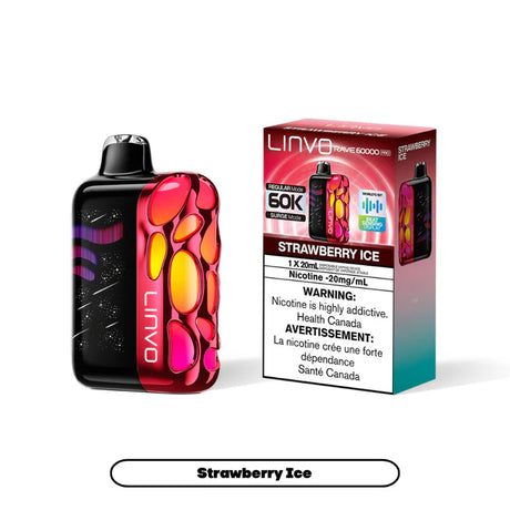 Strawberry Ice Linvo Rave 60K Pro 60000 puffs disposable vape