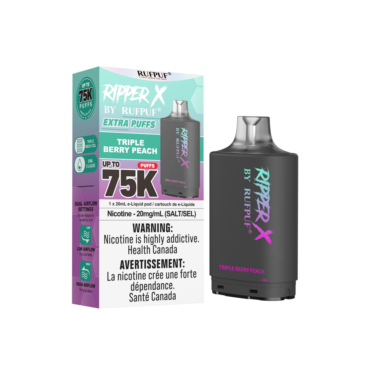 Triple Berry Peach - Ripper X 75k Turbo Pod