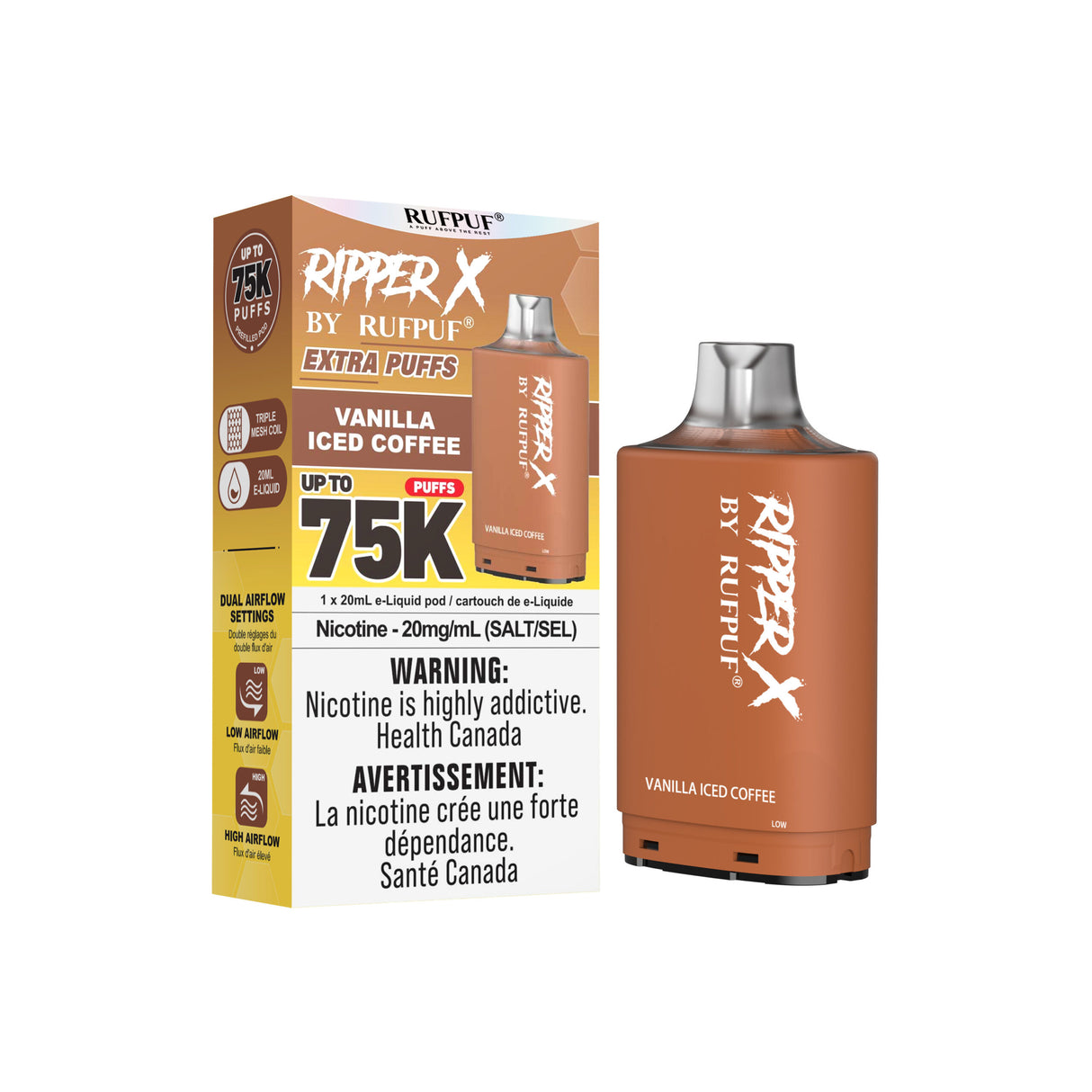 Vanilla Iced Coffee - Ripper X 75k Turbo Pod