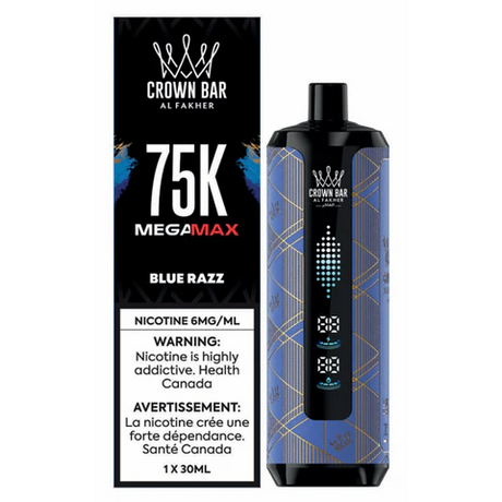 Blue Razz AL FAKHER Crown Bar Disposable Vape 75000 puff disposable vape