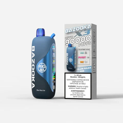 Blue Razz Bazooka Vape X3 90,000 puffs disposable vape