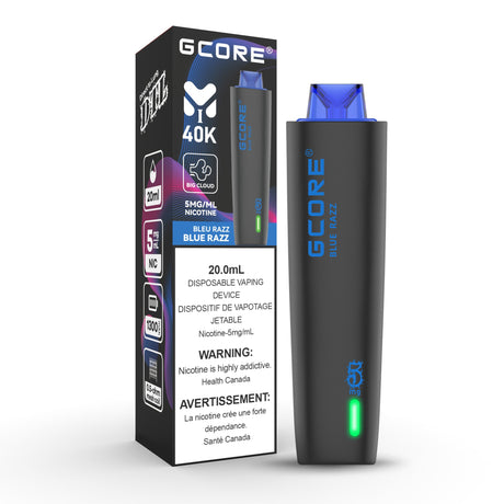 G Core Blue Razz GCORE Hookah 40k Shisha Vape Disposables – Best Vape Deals