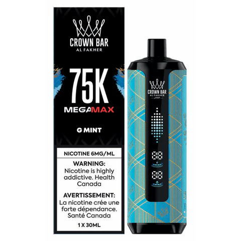 Gum Mint AL FAKHER Crown Bar Disposable Vape 75000 puff disposable vape