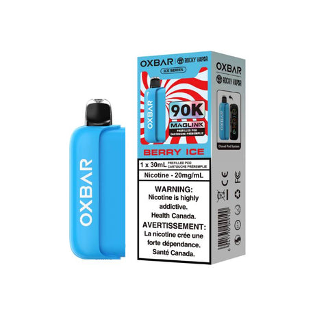 Berry Ice OXBAR Rocky Vapor Maglink 90K Prefilled Pod