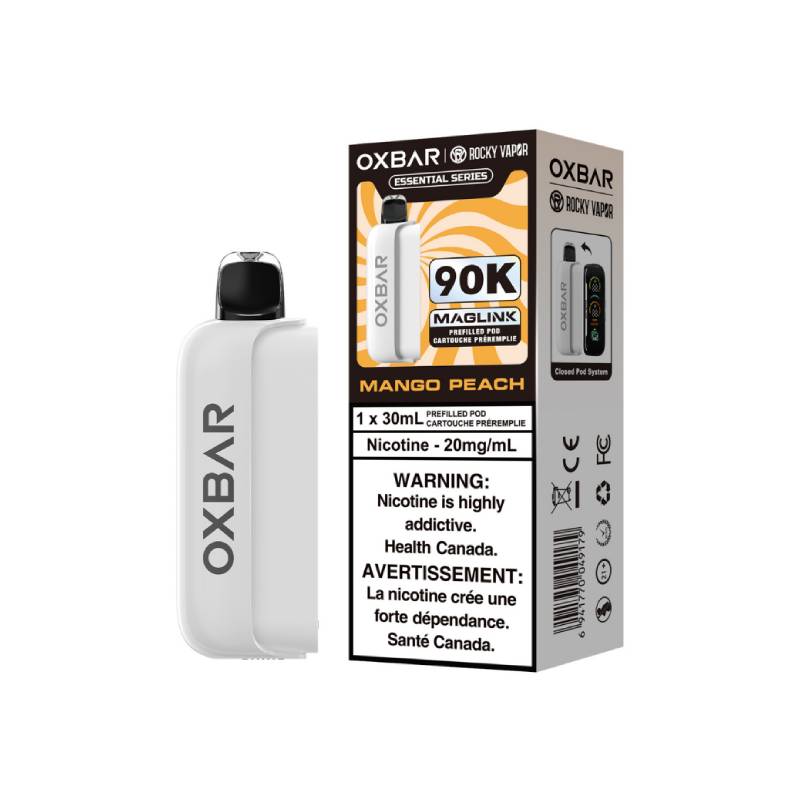 Mango Peach OXBAR Rocky Vapor Maglink 90K Prefilled Pod