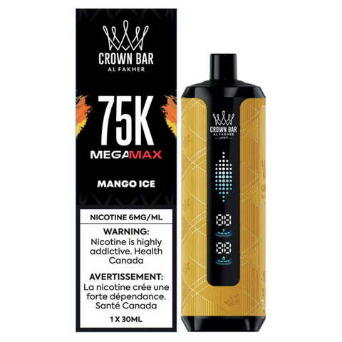 Mango Ice AL FAKHER Crown Bar Disposable Vape 75000 puff disposable vape
