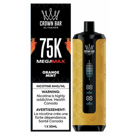 Orange Mint AL FAKHER Crown Bar 75000 disposable vape