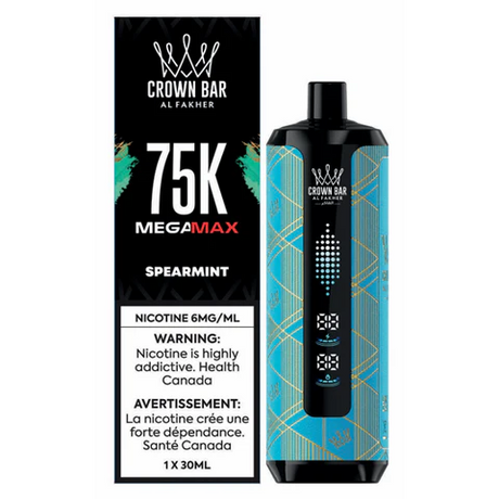 Spearmint AL FAKHER Crown Bar Disposable Vape 75000 puff disposable vape