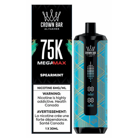 Spearmint AL FAKHER Crown Bar Disposable Vape 75000 puff disposable vape